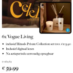 6x Vogue living  Rituals green cardamom set voor 59,98