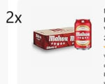 2x Pack de 28 Latas x 33 cl, Cerveza Especial Dorada Lager Con Sabor 5 Estrellas