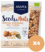 Barritas Ecológicas de Semillas y Frutos Secos asana por 7€