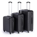 Elevate 3 Piece Hard Case Set in Black – Just £38