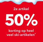 2e artikel 50% korting op heel veel ski-artikelen bij Scapino