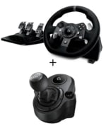 Pack Logitech Volant de Course G920 Driving Force - Xbox One et PC + Levier de Vitesse à 219,99€