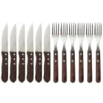 Faqueiro de Madeira para Churrasco da Kangoo com 12 Pçs - R$ 49,99