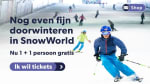 Tickets Snowworld voor 4 uur skiën voor 2 personen 1+1 gratis
