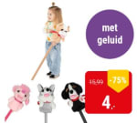 Stokpaard Hond met Geluid (diverse soorten) voor €4 bij Lobbes