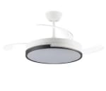 Ventilador de techo con motor DC modelo Plumax 3 acabados a elegir Tecnologia Led 45W eficiente de 4400 Lumenes por 51,95€