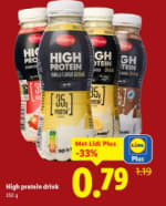 Lidl High Protein Drink voor €0,79