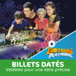 Billets datés = 42€ (+8€ par enfant sup) / Billets non datés = 47€ (+9€ par enfant sup)