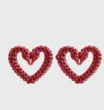 Pendientes de botón Sublima Corazón rojo, Swarovski por 67€