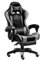 Silla Gamer Profesional GX2000 con Reposapiés-Gris por $49.990