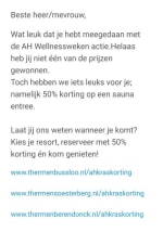 50% korting bij Thermen Bussloo