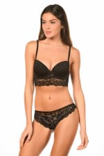 ENSEMBLE SOUTIEN-GORGE / TANGA 1191-ROULA NOIR pour 19€ chez Mademoiselle-lingerie