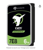 Disque dur interne pour NAS Seagate Exos 7E8 6 To à 111,65€