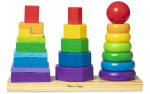 Melissa & Doug Apilador Geométrico con 25 piezas de madera Juguete educativo por solo 7,14€