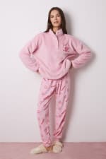 Pijama largo polar caritas Smiley de Mujer por 11.99€