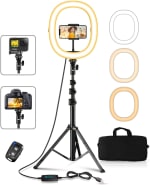 Aro de luz con trípode y control remoto por 14,99€