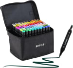 80 Rotuladores permanentes de graffiti con doble punta por 11,24€