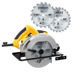 Serra Circular da Stanley de 1600W com 2 Discos - R$ 498,90