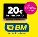 20€ DTO en tu 1ª Compra Online en BMSupermercados