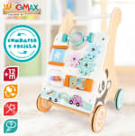 OOMAX - Andador madera para bebés, carrito andador, 29,5x33x47 por 28,84€