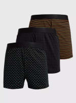 Grab 3 packs of black and neon printed jersey boxers for £7 at Argos