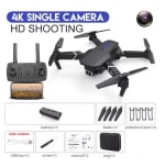 Cuadricóptero Dron E88 Pro con WIFI plegable con gran angular cámara HD por solo 11,45€