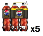 5 Packs de 2 botellas de Pepsi zero sin cafeína por 9.3€