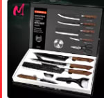 Juego de Cuchillos de Acero Inoxidable para Chef, 6 Uds., por 12,84€