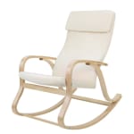 Sillón Mecedora Beige Algodón 65x90x98cm SONGMICS LYY30M LYY30M por solo 74,99€