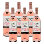 Vinho Rosé Meio Seco Casillero de 750ml com 6 uni - R$ 239,40