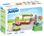 PLAYMOBIL Junior Biologische marktkraam & heftruck (71691) voor €15 bij Bol