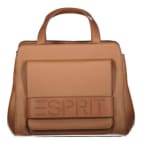 Bolso de mano Esprit en camel con detalle de la marca por 39.95€