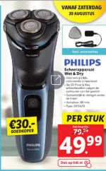 PHILIPS Scheerapparaat Series 3000 S3134/51 voor 49,95
