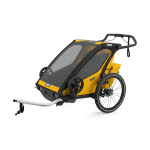 Remorque vélo multisports biplace jaune spectra à 1574,95€