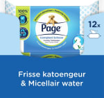 12x 38 stuks Page vochtig toiletpapier voor €13,49 bij Amazon en Bol