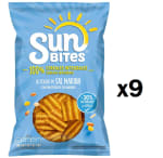 9 bolsas de Sunbites Snack Ondulados Multicereales Al Toque de Sal Marina - 95g por 11.24€