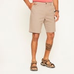 Bermuda Básico Regular Tiro Medio Straight Hombre Herald por $9.990