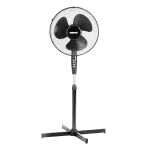Exclusive16’’ Oscillating Black Pedestal Stand Fan for £17.99 at Geepasa
