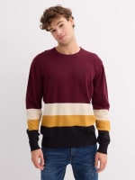 Jersey de Punto para Hombre Color Block por 9.99€
