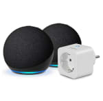Echo Dot (5.ª generación) | Antracita, pack de 2 + Sengled Smart Plug, compatible con Alexa por 56.98€