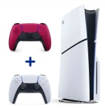PS5 Slim disc edition + 2 draadloze controllers voor €439 dmv code bij Cdiscount