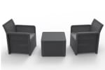 SP Berner Set de Muebles de Jardín y Terraza Nassau Tete a Tete - 2 Sillones y Mesa de Centro por 88,86€