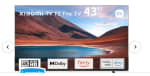 Xiaomi 43 inch Smart Fire TV F2 4K UHD 60Hz UK Versie (inclusief Conversie Adapter) 43'' voor €189 voor €189 bij Ochama