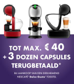Tot €40 cashback op Dolce Gusto