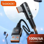 Cable 6A USB C 90 de carga rapida por $8.48 en AliExpress