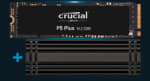 Disque SSD interne Crucial+ Dissipateur thermique à 100,84€