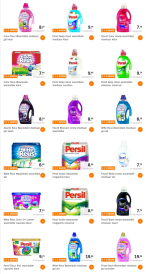 Bij Ah 1+1 gratis Alle Reus wasmiddelen t/m 80 wasbeurten, Persil en Fleuril