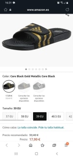 Adidas Adissage, con posibilidad de 10% mas de descuento por 17,99€