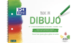 Oxford Bloc Dibujo A4+ Tapa Blanda/Contratapa rígida 20 Hojas 130gr con Recuadro 2 Taladros y Espiral por 3€