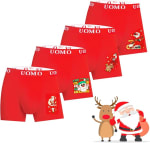 4 Calzoncillos bóxer Trendy Boy navideños por 11,99€